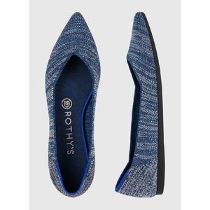 Rothy's Indigo Heather Flats Point Size 6